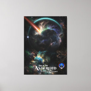 Day Of The Asteroid SciFi Fractal Art Canvas Print