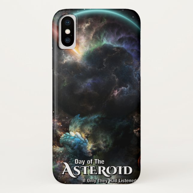 Day Of The Asteroid SciFi Fractal Art Case-Mate iPhone Case (Back)
