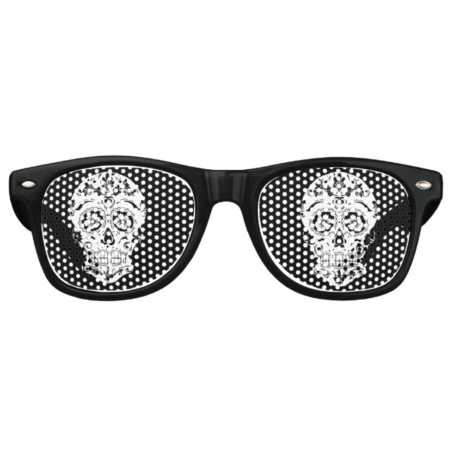 DAY OF THE DEAD 1 RETRO SUNGLASSES (Front)