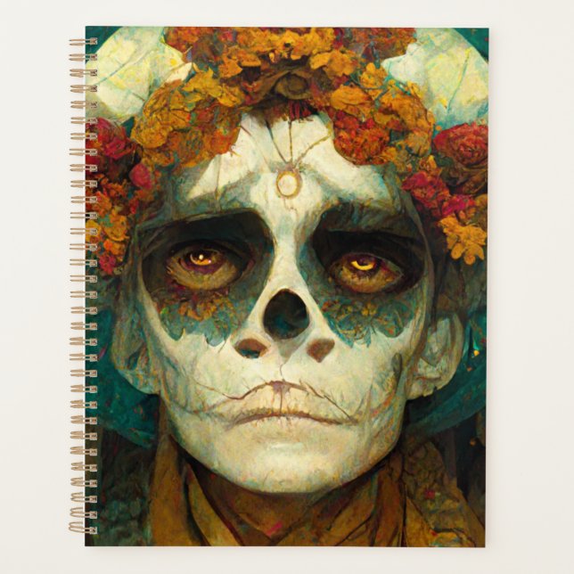 Day Of The Dead 2 Fantasy Skull Planner (Front)