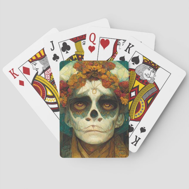 Day Of The Dead 2 Fantasy Skull Playing Cards (Back)