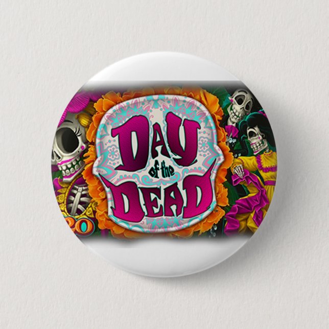 Day of the Dead 2 Inch Round Button (Front)