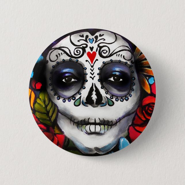 Day of the Dead 2 Inch Round Button (Front)