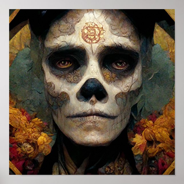 Day Of The Dead 3 Fantasy Skull Poster (Front)