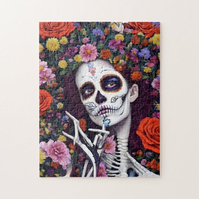 Day of the Dead AI generated art Jigsaw Puzzle (Vertical)