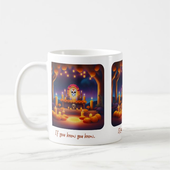 Day of the Dead Altar Coffee Mug (Left)