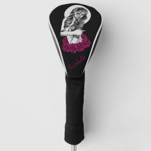 Day of the Dead and Roses  Golf Head Cover