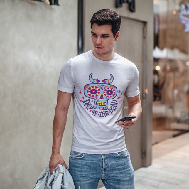 Day Of The Dead Cartoon Skull T-Shirt (Creator Uploaded)