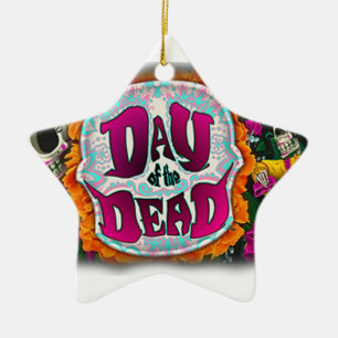 Day of the Dead Ceramic Ornament