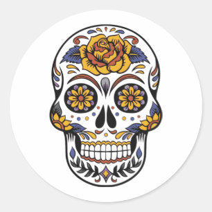 Day Of The Dead Classic Round Sticker
