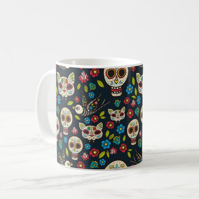 Day of the Dead Coffee Mug (Front Left)