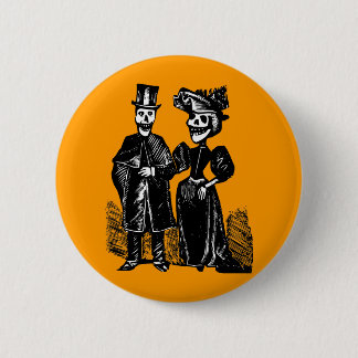 Day of the Dead Couple 2 Inch Round Button