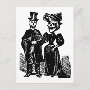 Day of the Dead Couple Postcard