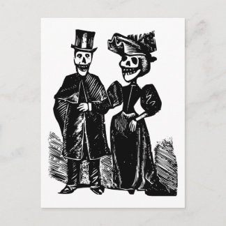 Day of the Dead Couple Postcard