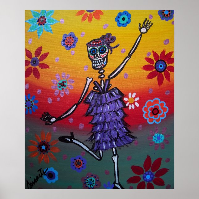 Day of the Dead Dancing Queen Poster (Front)
