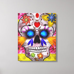 Day of the Dead - Death Mask Canvas Print