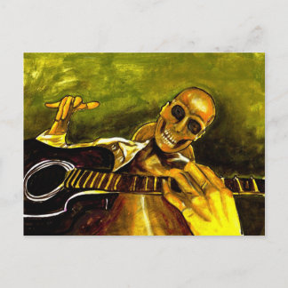 day of the dead/dia de los muertos postcard