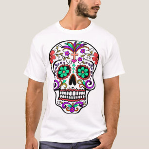 Day of The Dead - Día De Los Muertos - Sugar Skull T-Shirt