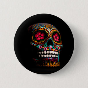 Day of the Dead Dia of the Dead Mexican Holiday To 2 Inch Round Button