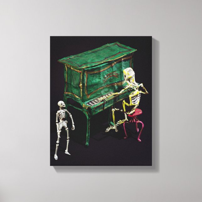 Day of the Dead figures as musicians Canvas Print (Front)