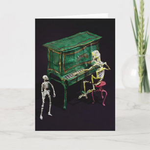 Day of the Dead figures as musicians Card