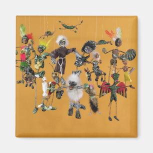 Day of the Dead figures, from Oaxaca Magnet