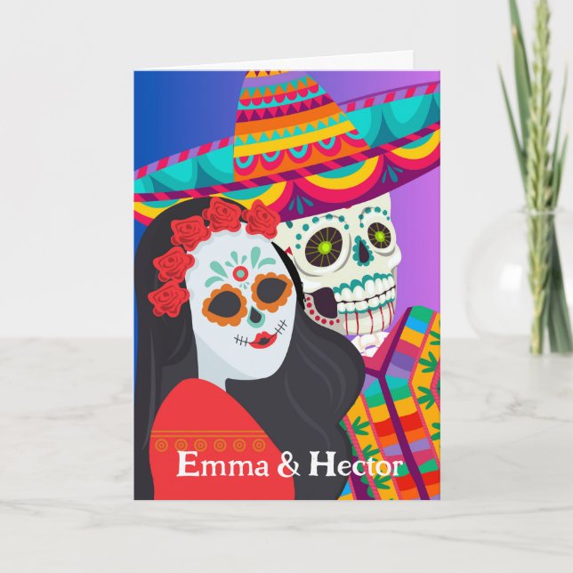 Day of the Dead for Daughter and Son in Law Card (Front)