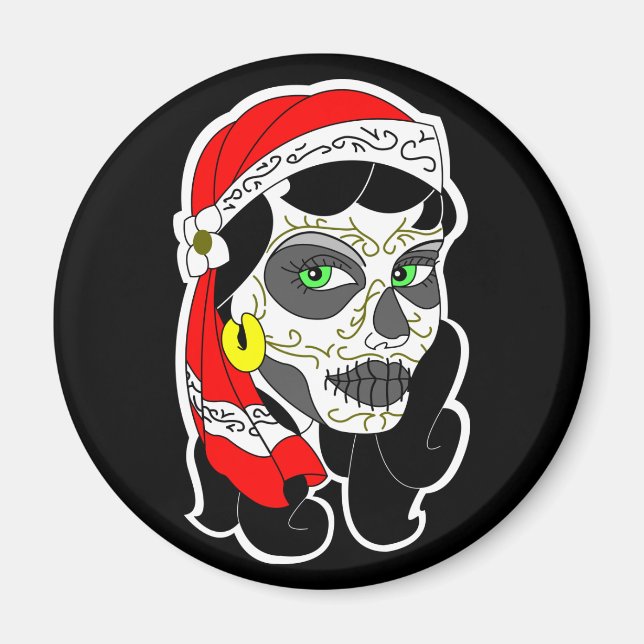 Day of The Dead Girl Magnet (Front)