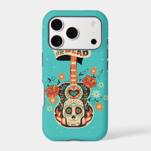 Day of the dead Guitar & sugar skull