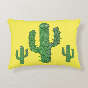 Day of the Dead Happy Cactus Accent Pillow