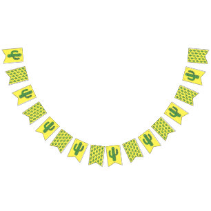Day of the Dead Happy Cactus Bunting Flags