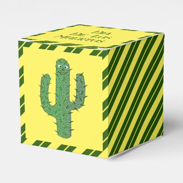 Day of the Dead Happy Cactus Custom Favor Box (Front Side)