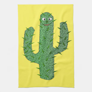 Day of the Dead Happy Cactus Kitchen Towel