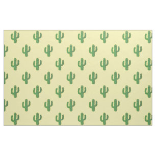 Day of the Dead Happy Cactus Patterned Fabric