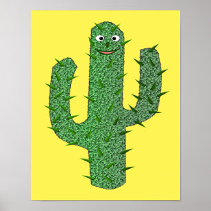 Day of the Dead Happy Cactus Poster