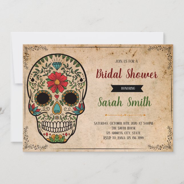 Day of the dead invite 2 invitation (Front)