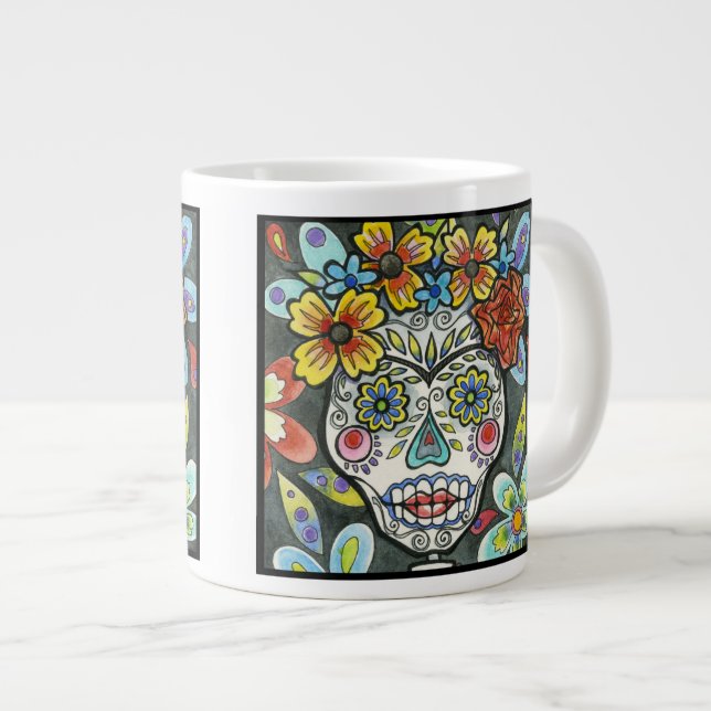Day of the Dead Jumbo Mug (Front Right)