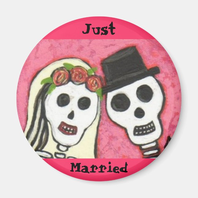 Day of the Dead - Just Married - magnet (Front)