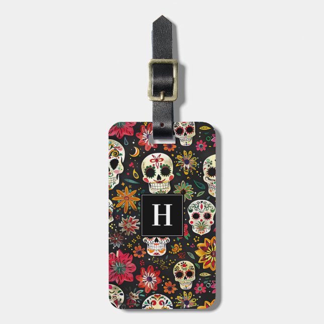 Day of the Dead Luggage Tags (Front Vertical)