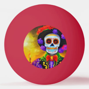 Day of the Dead Man (1) Ping Pong Ball