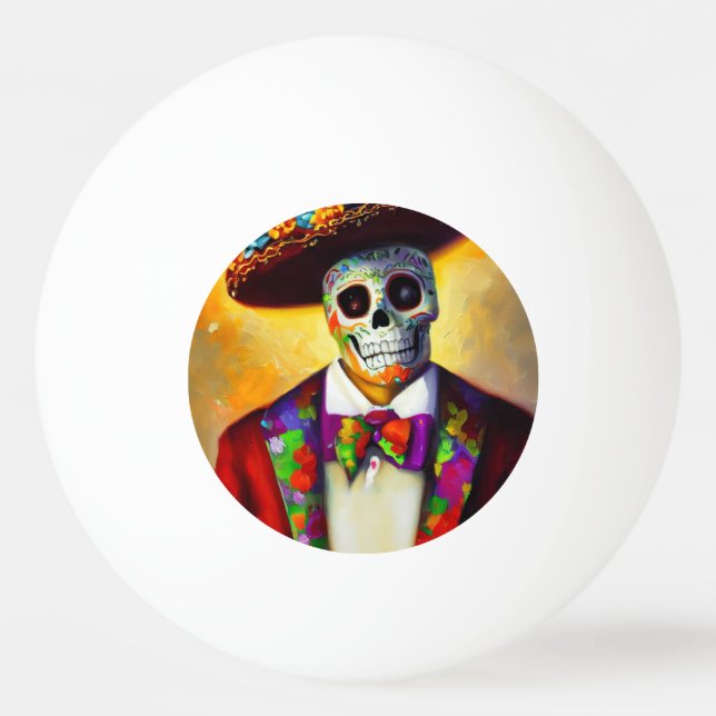 Day of the Dead Man (3) Ping Pong Ball (Front)