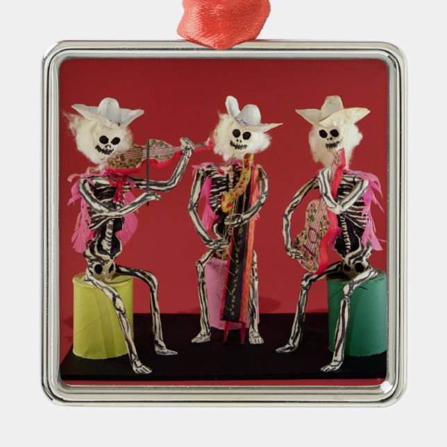 Day of the Dead: Mariachi, from Oaxaca Metal Ornament (Front)