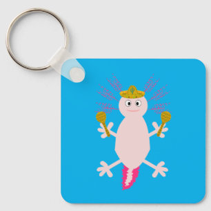 Day of the Dead Mexican Axolotl Custom Keychain