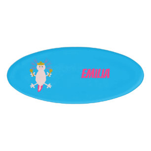 Day of the Dead Mexican Axolotl Custom Name Tag