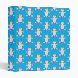 Day of the Dead Mexican Axolotl Patterned Binder