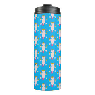 Day of the Dead Mexican Axolotl Patterned Thermal Tumbler