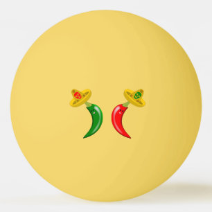 Day of the Dead Mexican Chilis Ping Pong Ball