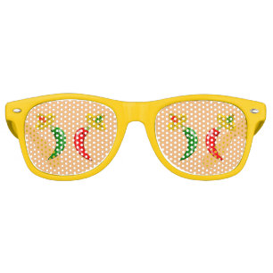 Day of the Dead Mexican Chilis Retro Sunglasses