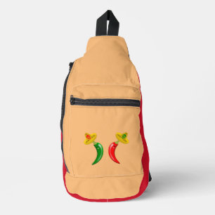 Day of the Dead Mexican Chilis Sling Bag