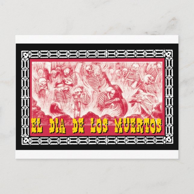 Day of the Dead motif 6 Postcard (Front)